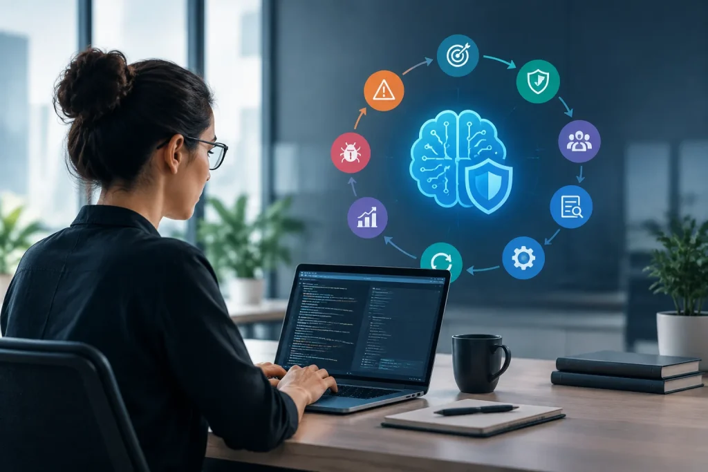 Team conducting an AI red teaming assessment across models, tools, and workflows