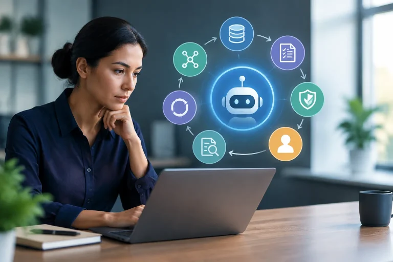 AI agent risk assessment lifecycle showing inventory, testing, controls, and continuous monitoring