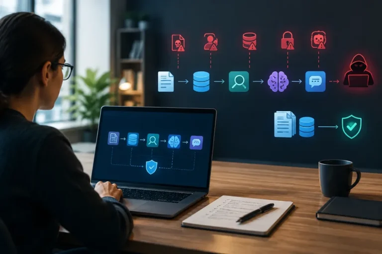 Security tester mapping and testing a RAG application pipeline